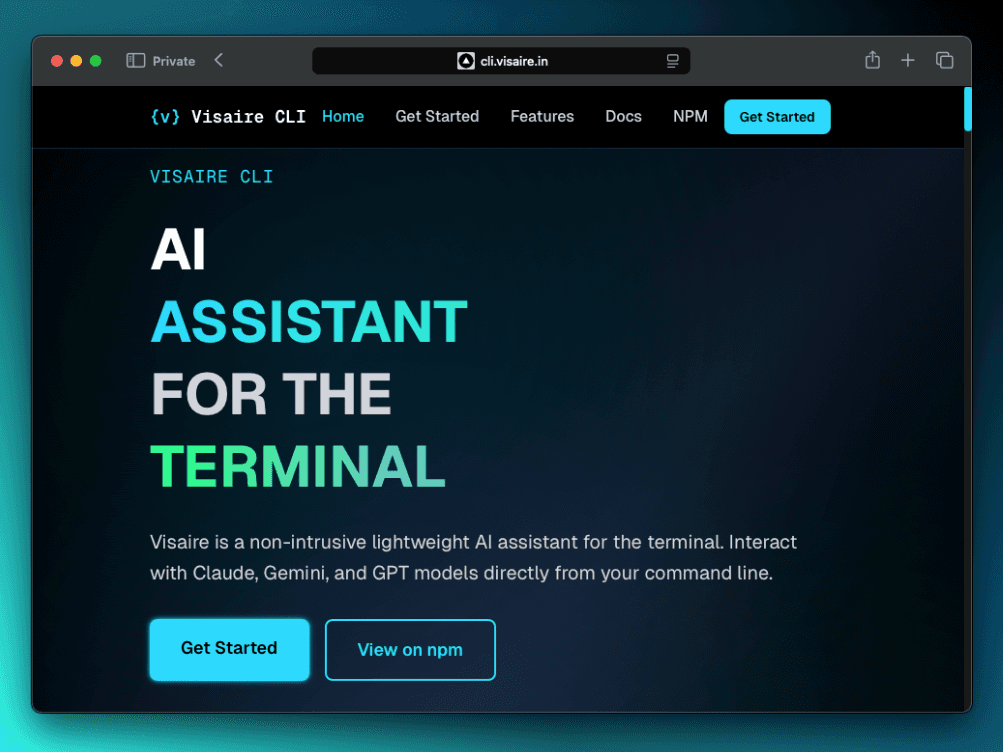 Visaire CLI